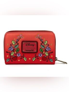 Loungefly Snow White Red Apple Embroidered Zip Wallet